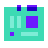color glass style motherboard icon