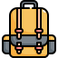 mochila-escolar-externa-regreso-a-coles-konkapp-contorno-color-konkapp icon