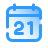 pulsar gradient style calendar 21 icon