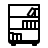 badges style bookcase icon