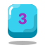 arcade style 3 key icon