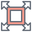 Diagonal skalieren icon