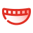 pulsar gradient style smiling mouth icon