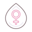 внешний-менструальный цикл-анатомия-флатиконы-линейный-цвет-плоские-значки icon