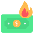burn cash icon