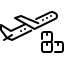 airplane delivery icon
