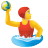 Mann, der Wasserpolo spielt icon