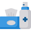 Hand Sanitizer And Tissues icon