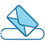 boîte aux lettres fermée vide icon