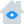 白い背景に分離された目の形をした外部構造の監視下の家の色タルリビボ icon