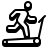 badges style treadmill icon