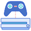 外部ゲーム コンソール スマート テクノロジー フラットアイコン リニア カラー フラット アイコン icon
