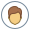 Usuário masculino tipo de pele com círculo 4 icon