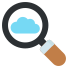 recherche-externe-cloud-développement-client-flat-vol-2-vectorslab icon