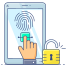 fingerprint scan icon