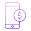 método de pagamento externo-aplicativo móvel-icongeek26-outline-gradiente-icongeek26 icon
