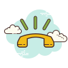 cloud style 전화벨 소리 icon