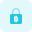 Bitcoin ssl security lock with bit encryption icon