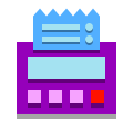 papercut style receipt icon