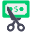 réduire l'argent icon
