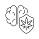 brain protection icon