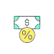 存款利率百分比 icon