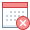 office s style calendar delete icon
