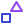 Square and triangle icon