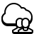 badges style cloud benutzergruppe icon