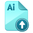 Upload Ai File icon