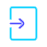 neon style enter icon