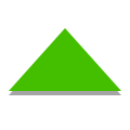 papercut style sort up icon