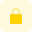 Private access padlock for safety and guard icon