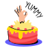 yummy cake icon