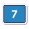 7  в закрашенном квадрате icon