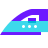 color glass style iron icon