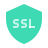 color glass style security ssl icon