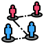 外部人口統計-キャッシュレス社会-色で塗りつぶされたアウトライン-ジオタタ icon
