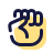 pulsar color style clenched fist icon