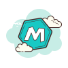 cloud style mano mano icon