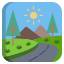 mountain road icon