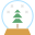 christmas globe icon