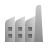 deco duotone style factory icon