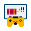외부 액션 게임 게임 개발 플랫 아이콘 플랫 플랫 아이콘 icon