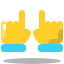 arcade style zwei hände icon