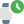 Smartwatch with stopwatch and timer feature layout icon