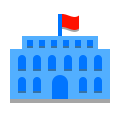 papercut style embassy icon