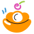 scribby style banana split icon