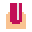 color pixels style nails icon