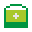 color pixels style medical bag icon